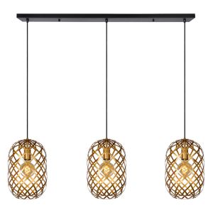 Golden pendant light modern, Wolfram