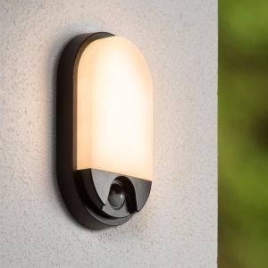 White bathroom wall light modern, Hups Ir, 10W, 3000K LED, IP54