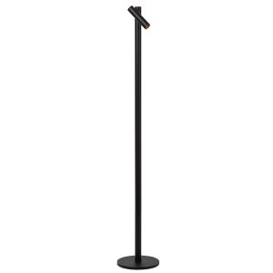 Black rechargeable floor lamp modern, Antrim, 2,2W, 2700K LED, IP54, with touch dimmer