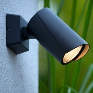Anthracite outdoor light modern, Manal, 12W, 3000K LED, IP65