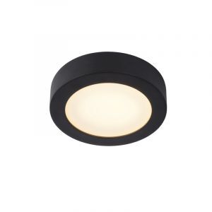 Black flush ceiling light modern, Brice, 11W, 3000K LED, IP44