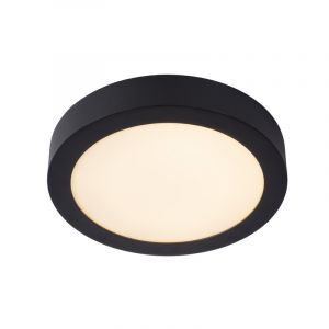 Black flush ceiling light modern, Brice, 15W, 3000K LED, IP44