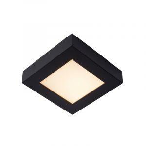 Black flush ceiling light modern, Brice, 15W, 3000K LED, IP44