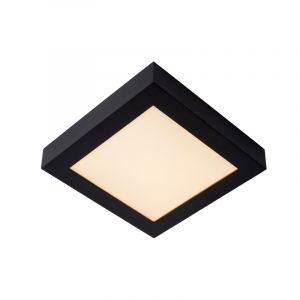 Black flush ceiling light modern, Brice, 22W, 3000K LED, IP44