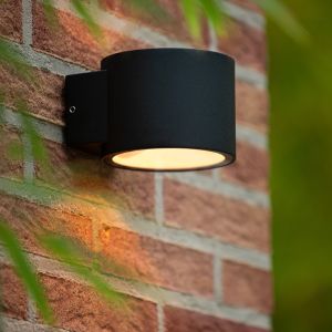 Black up down wall light modern, Oxford, IP54