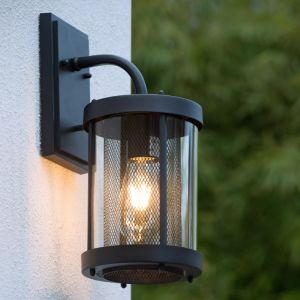 Black wall light modern, Makkum, IP23