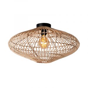 Wooden flush ceiling light rustic, Magali