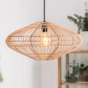 Wooden pendant light rustic, Magali