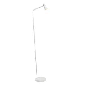 White rechargeable floor lamp modern, Stirling, 3W, 2700K LED, with touch dimmer