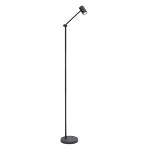 Black rechargeable floor lamp modern, Tipik, 3W, 2700K LED, with touch dimmer