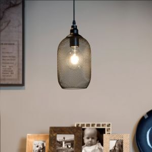 Black pendant light retro, Mesh