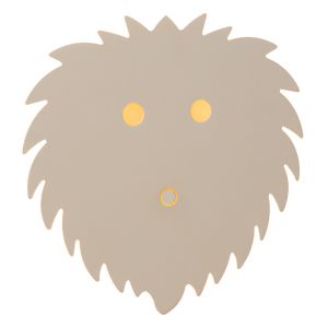 Beige children's wall light modern, Charlie, 5W, dim to warm LED, with touch dimmer