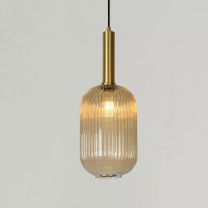 Amber pendant light retro, Maloto