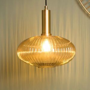 Amber pendant light retro, Maloto