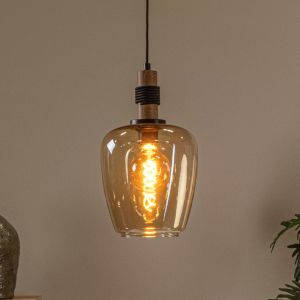 Amber pendant light retro, Ilona