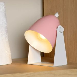 Pink table lamp modern, Chago, with switch