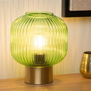 Golden table lamp retro, Maloto, with switch
