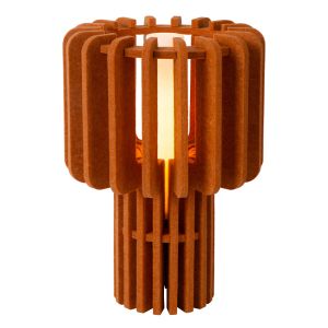 Brown table lamp modern, Rollo, with switch