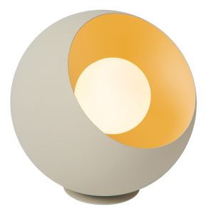 Beige table lamp modern, Doredos, with switch