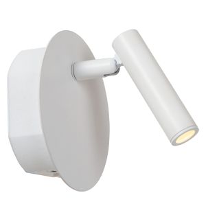 White bedside lamp modern, Jolijn, 2W, 3000K LED, with switch