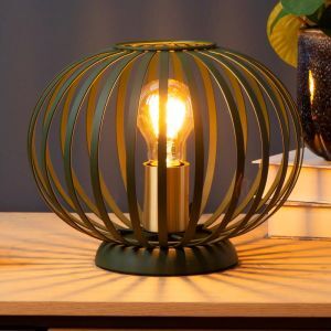Green table lamp modern, Manuela, with switch