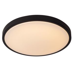Black bathroom ceiling light modern, Dasher, 24W, 2700K LED, IP44