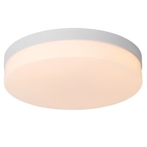 White bathroom ceiling light plastic, Biskit, 24W, 2700K LED, IP44