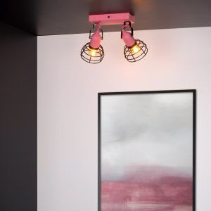 Pink kid's ceiling spotlight modern, Paulien