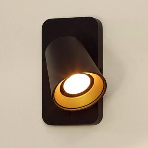 Golden wall spotlight modern, Turnon, with switch