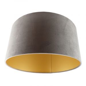 Grey Velor lampshade Milene, Fabric, Modern