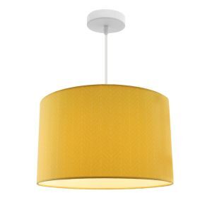 Modern kids pendant light yellow, Lines