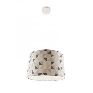 Modern kids pendant light grey, Diamonds