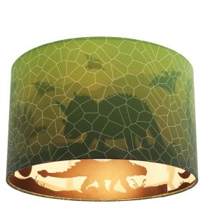 Modern kid's ceiling light green, Dino