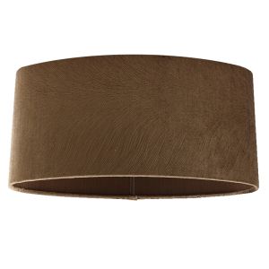 40 cm oval velvet lamp shade brown, Rody