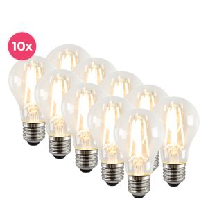 Dimmable Olucia E27 LED bulb Yona, transparent, A60, 5W, 2700K