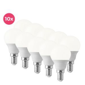 10-pack Lasco E14 LED ball lamp warm white, 3w