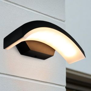 Modern outdoor light black, Annemay, 6W, 3000K LED, IP54
