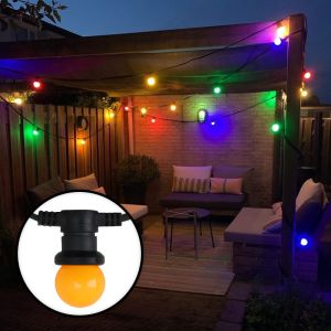 60m string light with 60 coloured bulbs