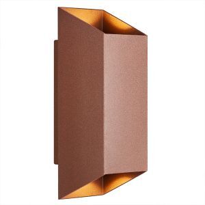 Rust Coloured outdoor light modern, Nico, IP54