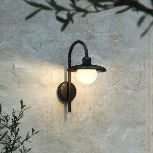 Black outdoor light classic, Berlo, IP44