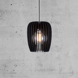 Black pendant light wood, Tribeca