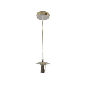Metal pendant light without shade chrome, Minne