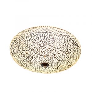 Transparent oriental flush ceiling light mosaic, Annas