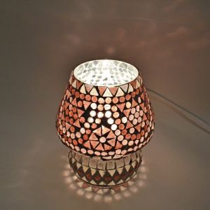 Purple oriental table lamp mosaic, Rachel