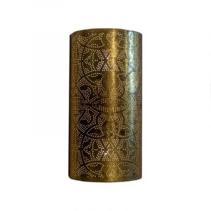 Golden oriental wall light filigree, Israe