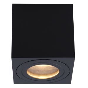 Modern surface mounted downlight black, Alion, IP44