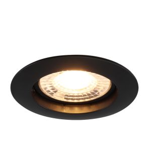 Aluminium recessed light black, Rudo