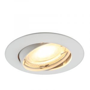 Aluminium recessed light white, Rudo