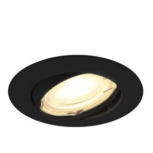 Aluminium recessed light black, Rudo