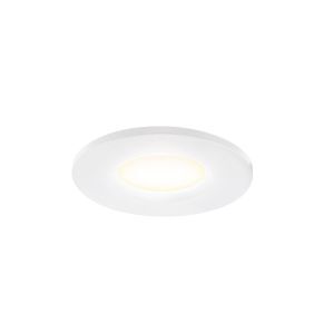 White mini recessed downlight aluminium, Philomena, 1,5W, 3000K LED, IP44